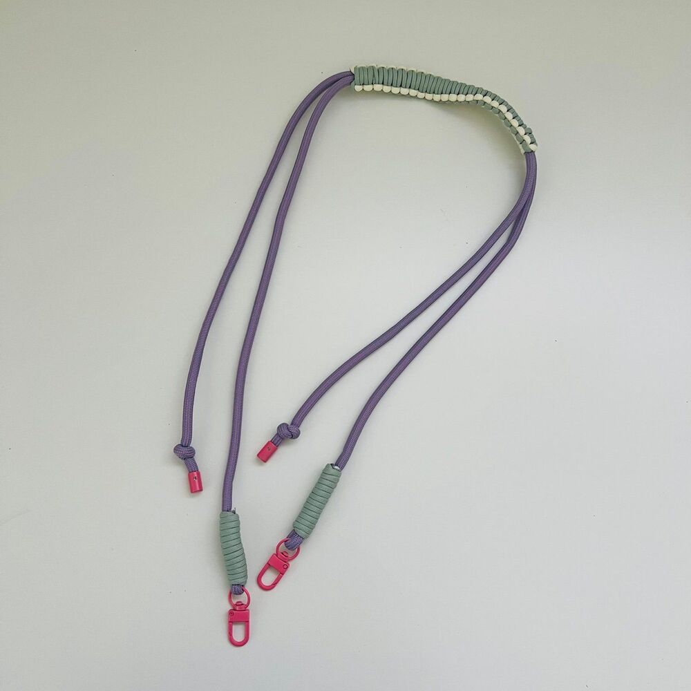 ARTIKL Light Purple Green Smart Phone Adj Strap Lanyard Crossbody Hanging Rope